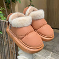 Warm Winter Ankle Boots: Outdoor, Non-slip Thick Sole, Furry Bow, Waterproof, Plush for Women