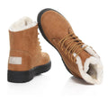 English Style Winter Boots 2023: Ankle Snow Boots with Fur, Low Heels for Women's Fashion