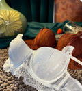 Logirlve Embroidery Sexy Underwear Set: Lace Brassiere, Deep V Push-Up Bra, and Panties