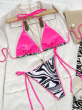 Leopard Wrap Bikini: Sexy Two-Piece Lace-up Swimwear Set for Beach Outfits