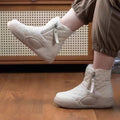 Winter Chic: Thick Bottom Snow Boots with Side Chain - Warm and Comfortable Women's Footwear