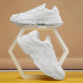 Unisex Sports Shoes: Casual, Running, Pure White, Ultra-Light Sneakers