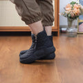 Winter Chic: Thick Bottom Snow Boots with Side Chain - Warm and Comfortable Women's Footwear