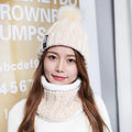 Brand Winter Knitted Scarf Hat Set: Warm Skullies Beanies for Stylish Outdoor Wear