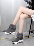 Winter Boots: Low Heel, Fur-Lined Snow Ankle Boots, Platform Booties for Stylish Women