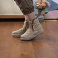 Winter Chic: Thick Bottom Snow Boots with Side Chain - Warm and Comfortable Women's Footwear