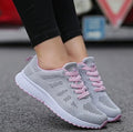 2024 Women's Fashion Sneakers: Breathable Mesh, White Vulcanized Shoes – Casual and Stylish