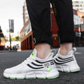 2024 New Mesh Sneakers: White Running Platform Shoes, Comfortable for Outdoor Sports