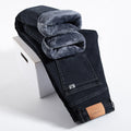 Winter Velvet Jeans: High-Quality Straight Jeans for Men