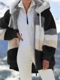 Fashion Fleece Hooded Jacket: Elegant, Warm, Winter Ready for women