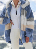 Fashion Fleece Hooded Jacket: Elegant, Warm, Winter Ready for women