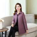 Autumn/Winter Warm Quilted Jacket: Long-sleeved Parka for Middle Age Women