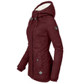 2024 New Winter Parkas: Hooded, Thick Plush, Mid-Long Cotton Jacket