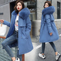 Winter Women's Hooded Parka: Warm, Loose Fit, Fur Collar, Snow Wear