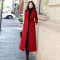 Winter Thermal Overcoat: Business Mid-Calf Length, Formal Double-Breasted