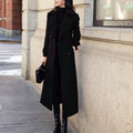 Winter Thermal Overcoat: Business Mid-Calf Length, Formal Double-Breasted