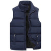 Winter Warmth: Men's Sleeveless Vest Jacket – Waterproof, Casual, Zipper