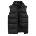 Winter Warmth: Men's Sleeveless Vest Jacket – Waterproof, Casual, Zipper