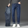 2024 Winter Men's Wool Jeans: Classic Business Casual Style