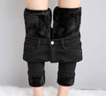 Winter 2024 Women's High-Waist Velvet Jeans for English Fashion Warmth