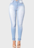 2024 High Waist Skinny Jeans: Casual, Slim Fit for Office Use