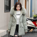 Winter Parka: Fashionable Long Coat with Hood and Fur Collar