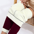 Winter Warmth: High Waist Velvet Leggings for Women