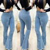 2024 Fall High Waist Boot Cut Jeans: Slim and Stylish, Sizes S-3XL