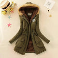 Autumn/Winter Cotton Jacket: Casual Slim Fit, Warm Overcoat, Hooded Parka