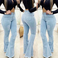 2024 Fall High Waist Boot Cut Jeans: Slim and Stylish, Sizes S-3XL