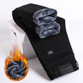 Men Winter Fleece-Lined Velvet Jeans