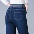 Vintage Casual: Women's Loose Fit Straight Jeans, High Waist