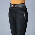 Vintage Casual: Women's Loose Fit Straight Jeans, High Waist