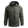 Men's Tactical Windbreaker: Military Field Jacket with Hood, Waterproof