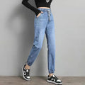 High Waist Harem Jeans: Streetwear Chic for Casual All-Season Style