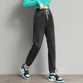 High Waist Harem Jeans: Streetwear Chic for Casual All-Season Style