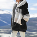 Winter Fashion: Casual Hooded Zipper Women's Coat with Cashmere