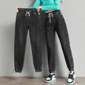 High Waist Harem Jeans: Streetwear Chic for Casual All-Season Style