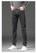 Men Winter Fleece-Lined Velvet Jeans