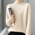 Varanda® Women Sweater Mock Neck Knitted Pullover Sweater