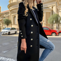 Varanda® Women Wool long Coat Long Sleeve Down Collars