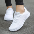 2024 Women's Fashion Sneakers: Breathable Mesh, White Vulcanized Shoes – Casual and Stylish