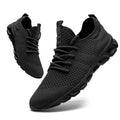 Lightweight Men's Sport Shoes: Breathable White Sneakers for Outdoor and Running Activities