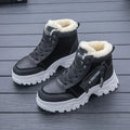 2024 New Winter Ankle Boots: Warm Plush, Casual Sneakers Flats for Women - Short Snow Boots