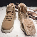 Stylish Autumn-Winter Boots for Men: Plush Insulation, Outdoor, Anti-Slip, Durable Snow Cotton Shoes