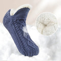 Winter Comfort for Men: Thermal Slipper Socks – Warm, Soft, Non-Slip Grip for Home