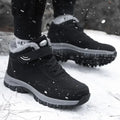 Winter Plush Slip-On Boots: Waterproof, Hiking, and Safety Platform Boots for Men