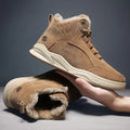 Stylish Autumn-Winter Boots for Men: Plush Insulation, Outdoor, Anti-Slip, Durable Snow Cotton Shoes