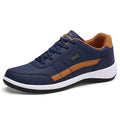 Italian Leather Men's Sneakers: Trendy, Casual, Breathable, Non-slip Vulcanized Footwear