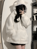 Varanda® Rabbit Fleece Jacket Lamb Wool Hooded Sweatshirt